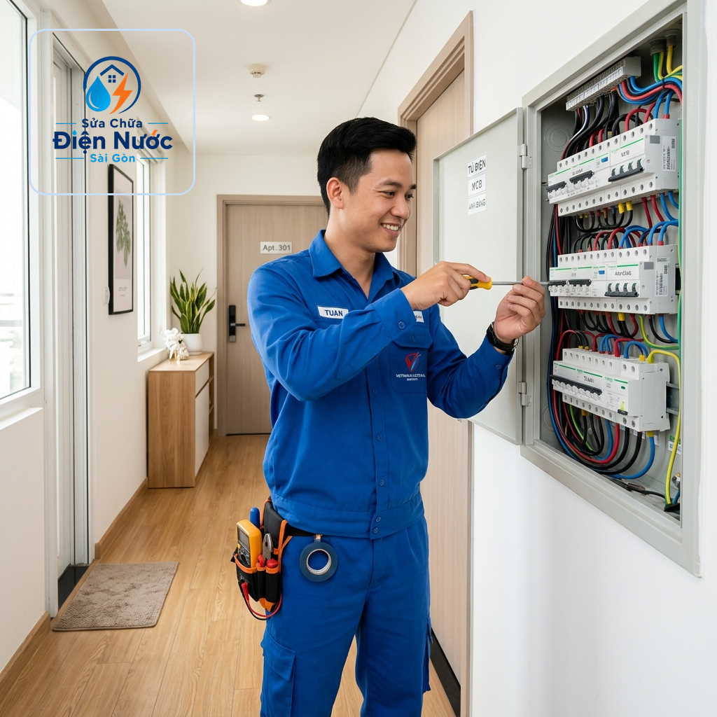 Đội ngũ thợ sửa điện nước Sài Gòn