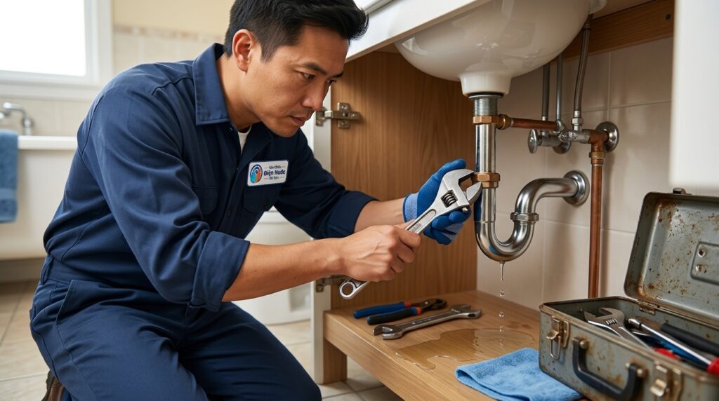 sửa ống nước bị rò rỉ tại nhà TPHCM