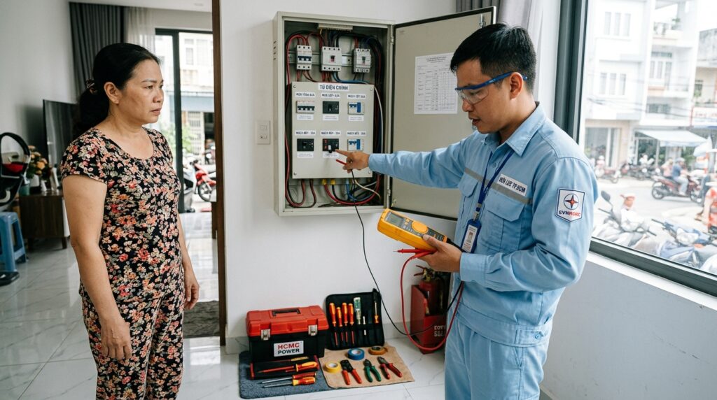 Thay Aptomat Bị Nhảy Liên Tục Tại Nhà TPHCM