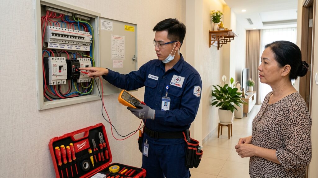 Thay Aptomat Bị Nhảy Liên Tục Tại Nhà TPHCM