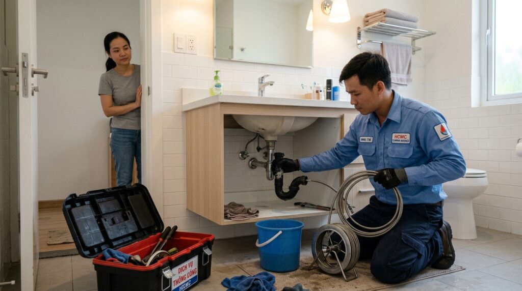 Thông Nghẹt Đường Nước Sinh Hoạt Tại Nhà TPHCM