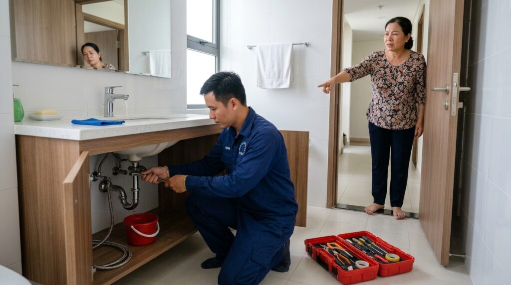 Sửa Vòi Nước Rò Rỉ Tại Căn Hộ TPHCM