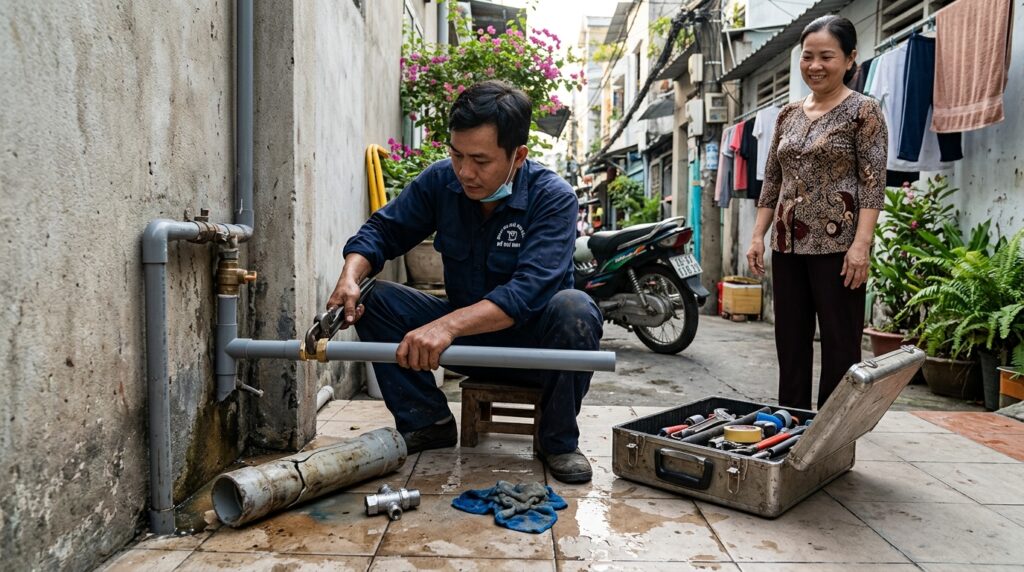 Thợ Sửa Ống Nước Tại Nhà TPHCM