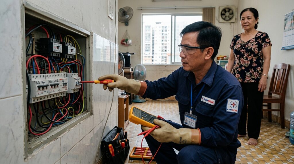 Sửa Chập Điện Âm Tường Tại TPHCM