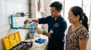 Thay Đường Ống Nước Bị Bể Tại Nhà TPHCM